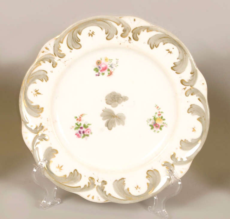 Early 19th Century Rockingham Porcelain Dessert Service, circa 1835 2