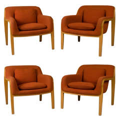 Four Knoll Lounge Chairs, by William Stephens Four Knoll Lounge Chairs, by William Stephens