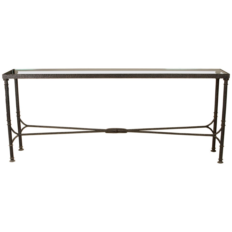 Diego Giacometti designed Reproduction Bronze Console Table