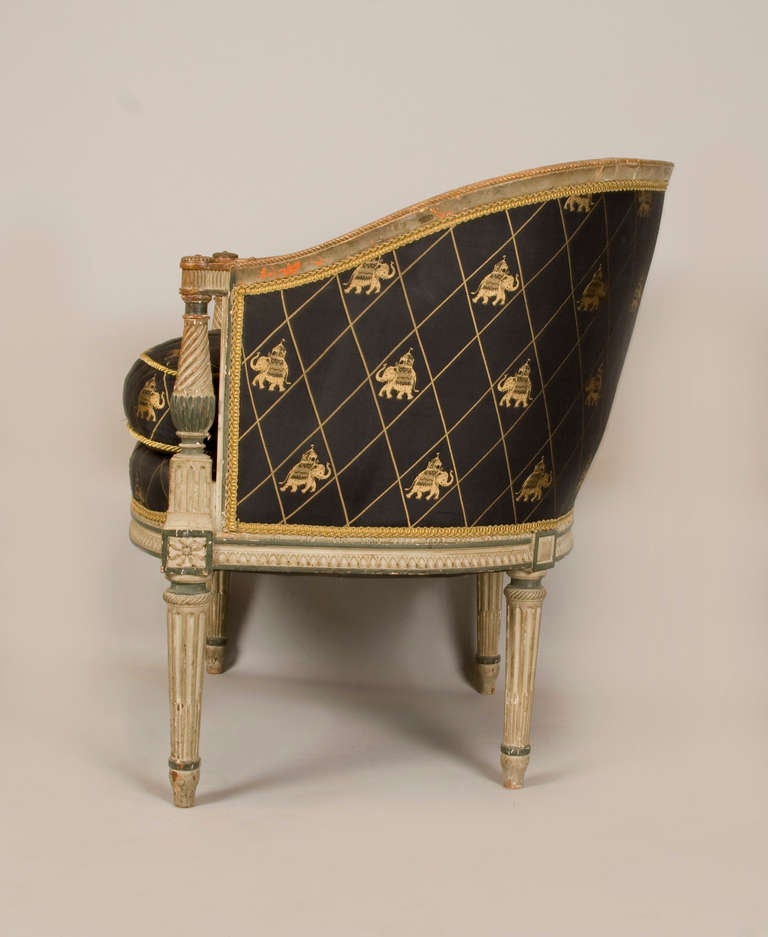 French Late 18th-Early 19th Century Directoire Bergere