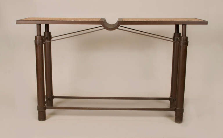 Mid-Century Modern Table console emblématique Mid Century de Jean-Michel Wilmotte en vente