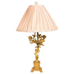 Louis XV Style Gilded Bronze Table Lamp