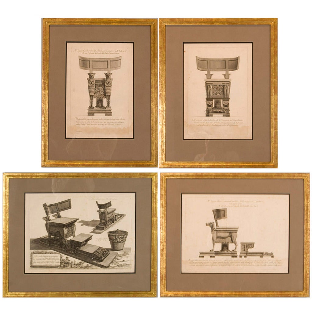 Copper Plate Engravings by Giovanni Battista Piranesi For Sale