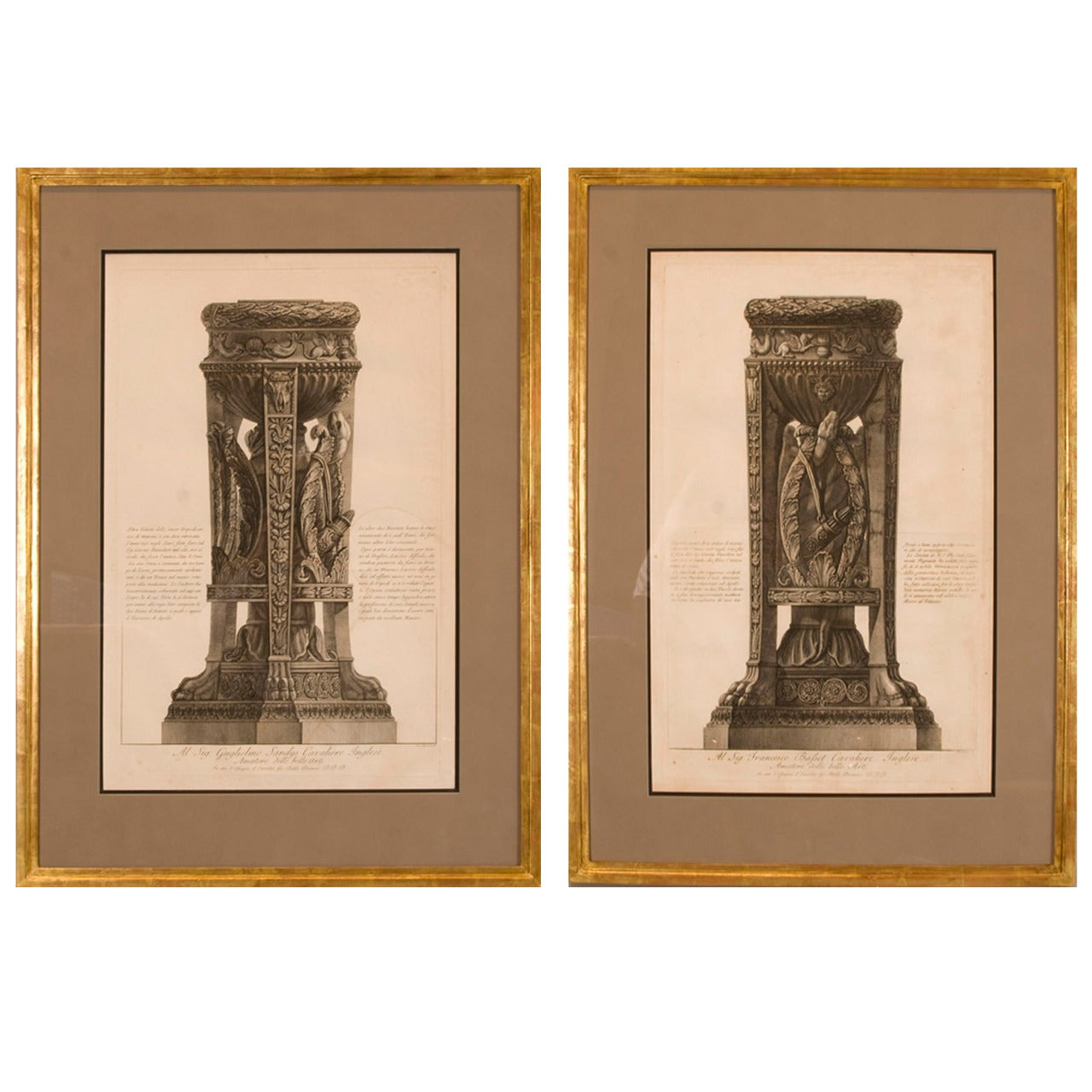 Kupferplatten-Gravuren von Giovanni Battista Piranesi