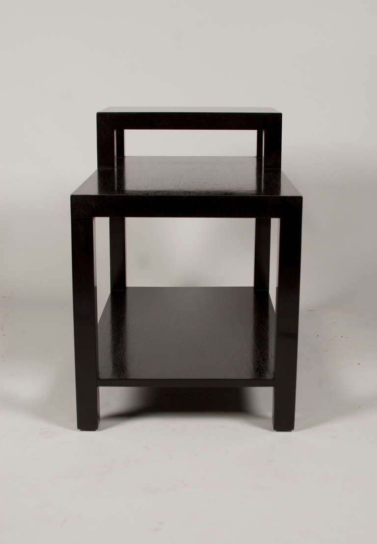 American Pair of T.H. Robsjohn-Gibbings Step Lamp Tables