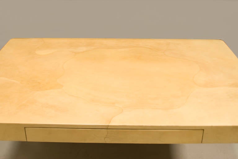 Mid-Century Modern MId Century Writing Table in Parchment, John Dickinson