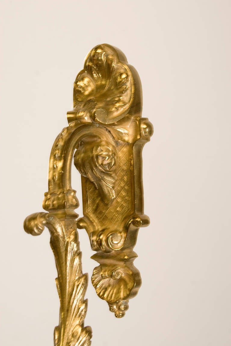 Neoclassical Gilded Bronze Hooks