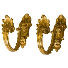Gilded Bronze Hooks