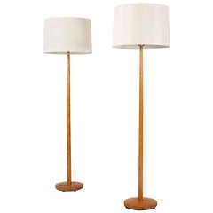 Pair of Swedish Teak Floor Lamps