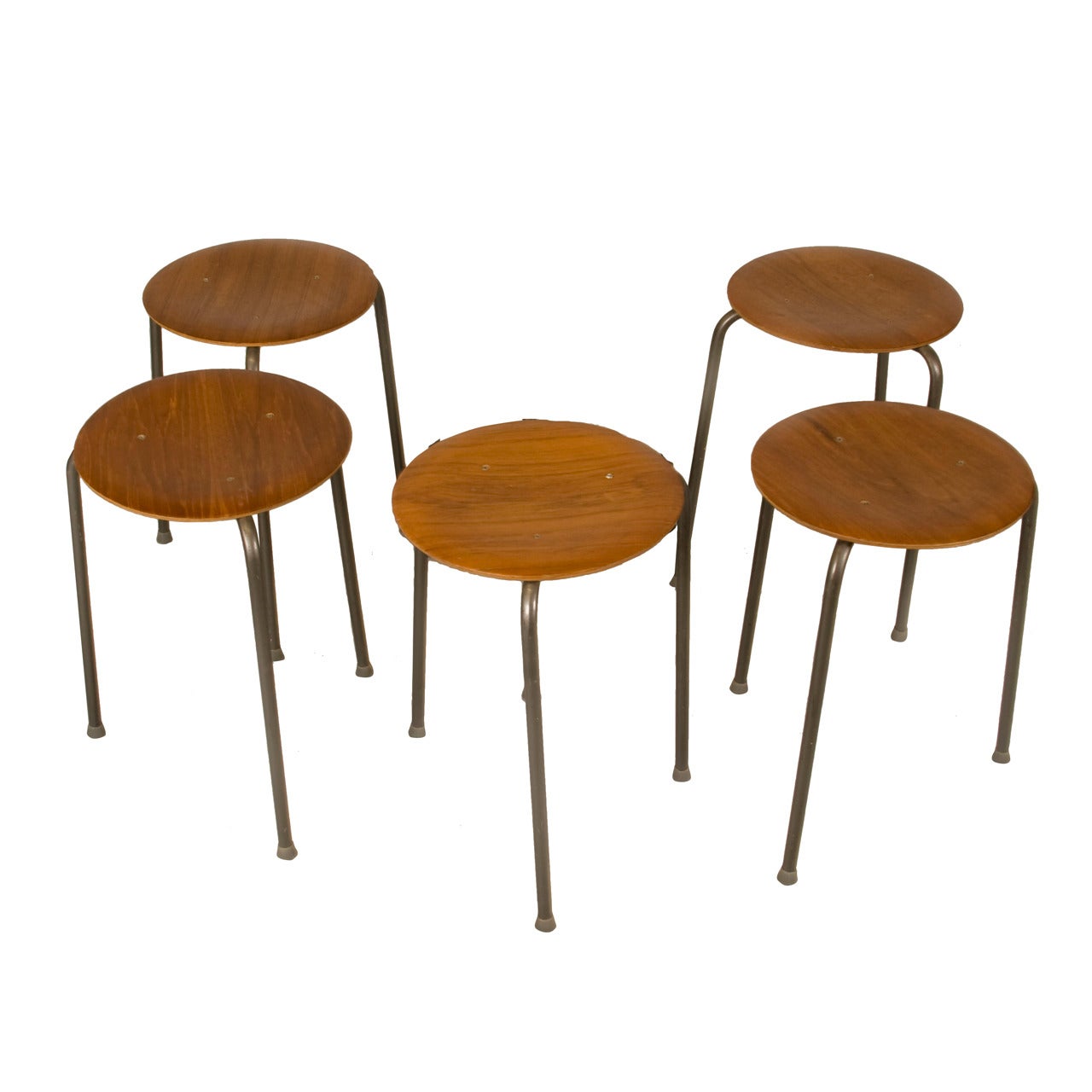 Early Set of Arne Jacobsen Dot Stools