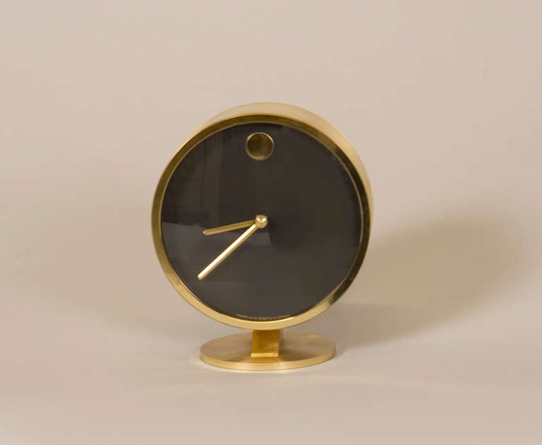 Minimalist Desk Clock by George Nelson In Excellent Condition In San Francisco, CA