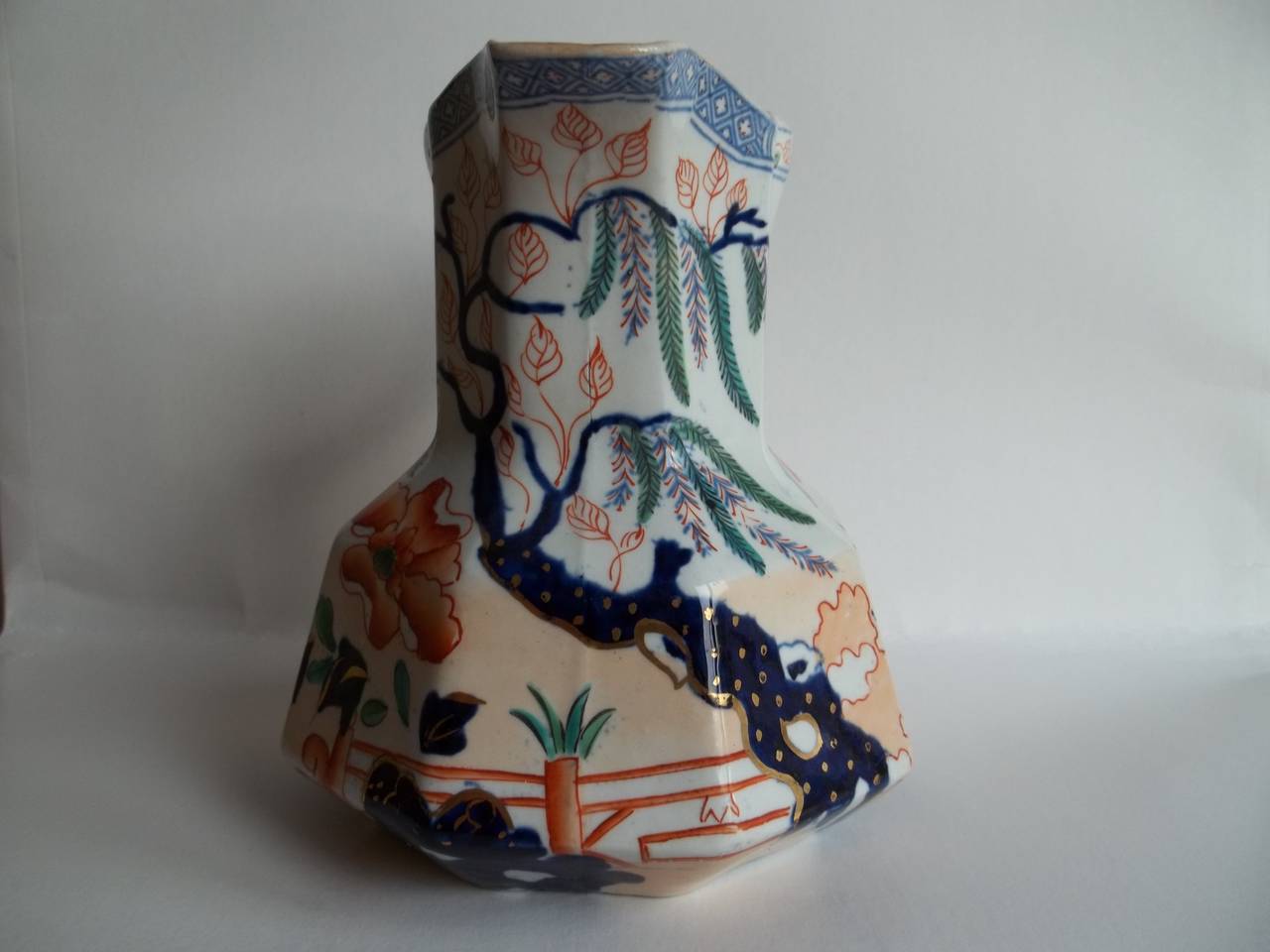 Georgian Rare, Early 19th C, Hicks & Meigh, Ironstone, Jug or Pitcher, Chinoiserie Pat'n