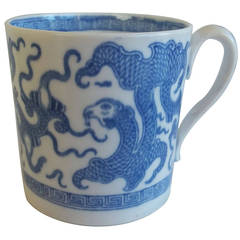 Late Georgian, Miles MASON, Coffee Can, Porcelain, "Chinese Dragon", circa 181