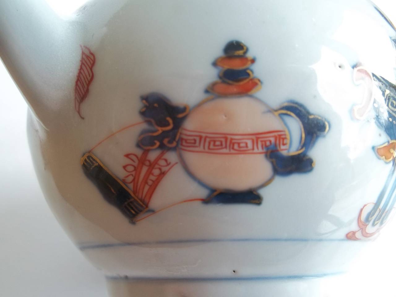 Qing, KANGXI Period, Chinese porcelain TEAPOT, Imari Export, Hand Painted, C 1710 1