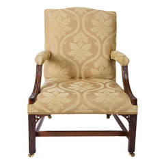 Fine, George III Period, Library or Gainsborough Armchair, Mahogany, circa 1765