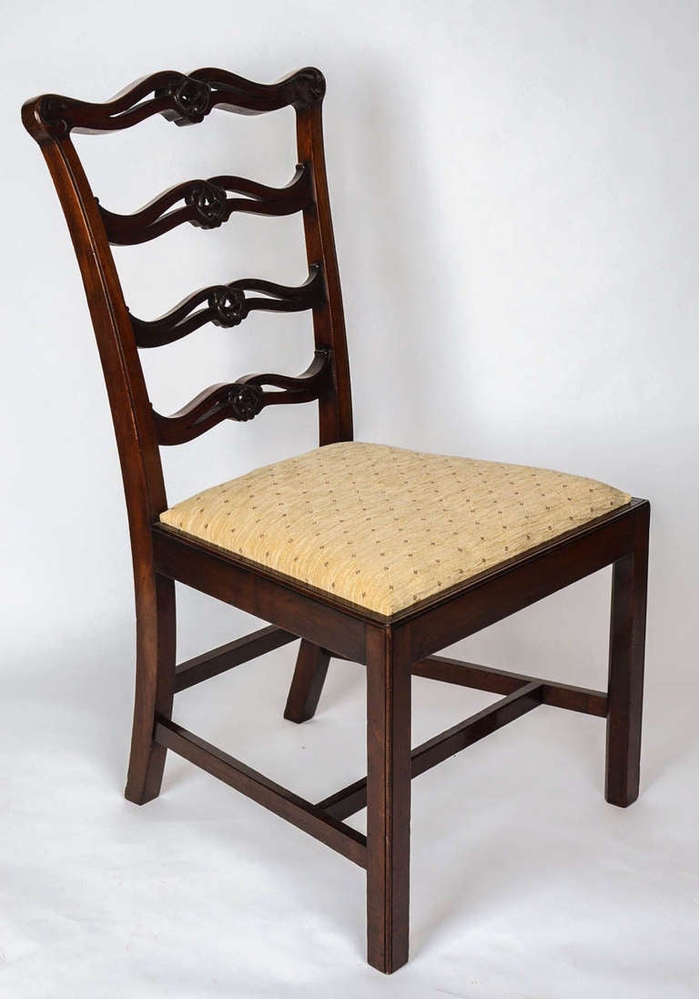Fine, PAIR of GEORGE 111,  SIDE CHAIRS, London Stamp, Circa 1770