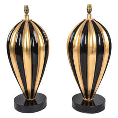Tall PAIR of ART DECO TABLE LAMPS,  cica 1930's