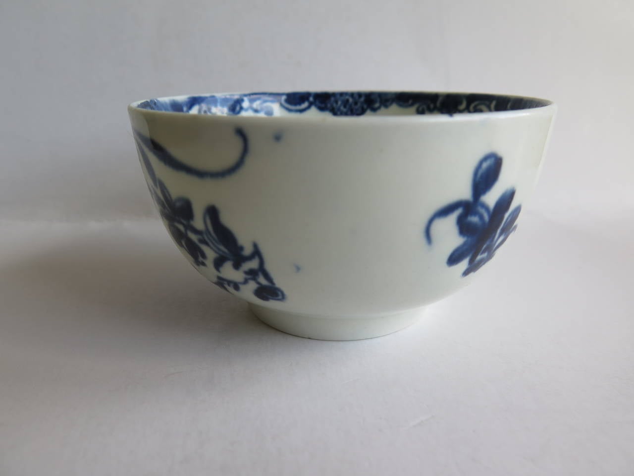 18th Century First Period Worcester,  Blue and White, BOWL, 
