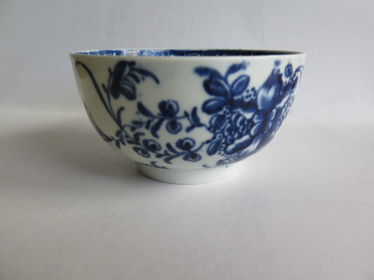 British First Period Worcester,  Blue and White, BOWL, 