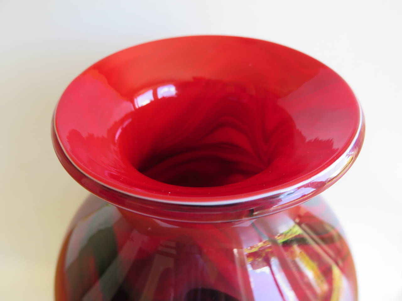 MidCentury Modern, STUDIO ART, Glass VASE, Circa 1960s at 1stDibs