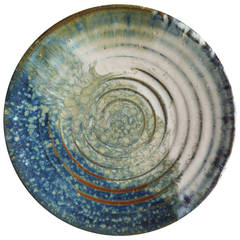 Vintage Handmade, Coiled Earthenware, FOOTED DISH or BOWL, Studio Pottery, c.1940