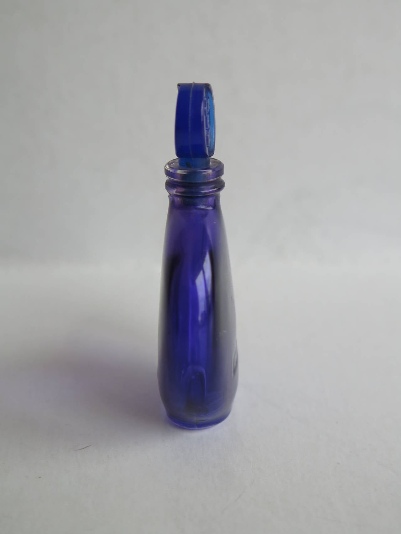 Vintage, Worth, LALIQUE, Cobalt Glass, Perfume or Scent Bottle 