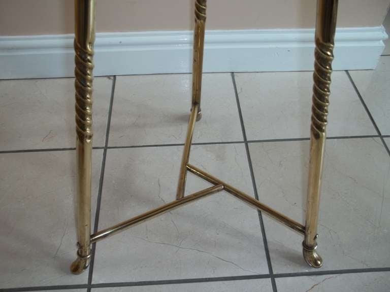 ARTS AND CRAFTS GUERIDON or PLANT STAND, Brass gallery, ca.1870 In Excellent Condition In Lincoln, Lincolnshire