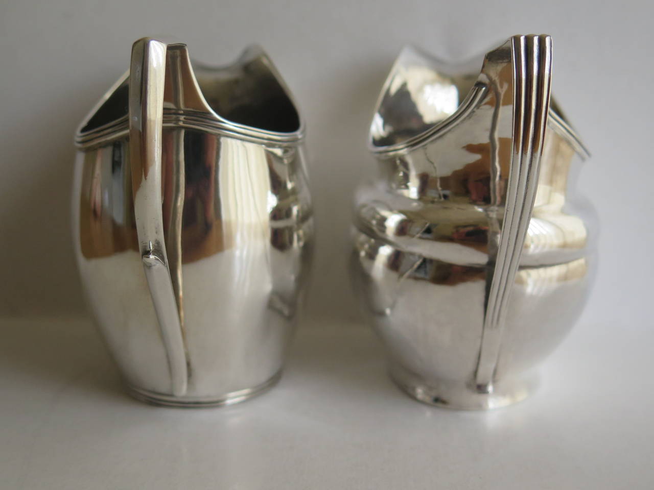19th Century TWO Georgian, Sterling Silver, Milk or Cream Jugs, London Makers, 1801 and 1805