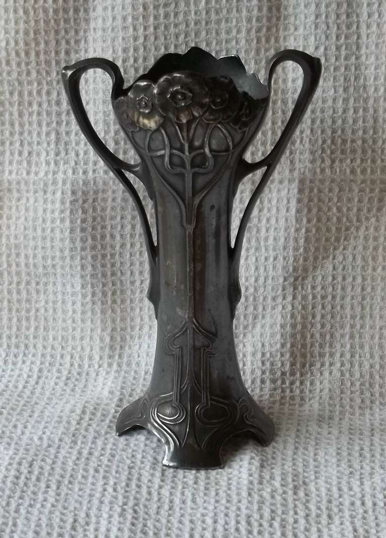 pewter vases antique