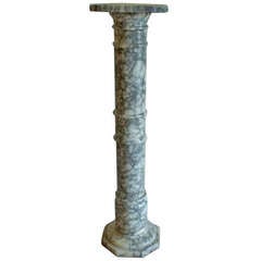 19thC MARBLE PEDESTAL Stand, English