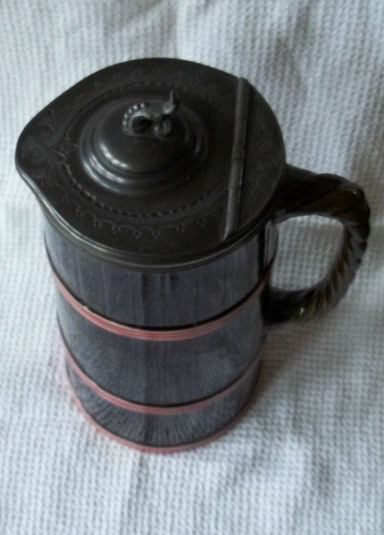 Rare, WEDGWOOD ROSSO ANTICO, Covered Jug circa 1863 In Excellent Condition In Lincoln, Lincolnshire