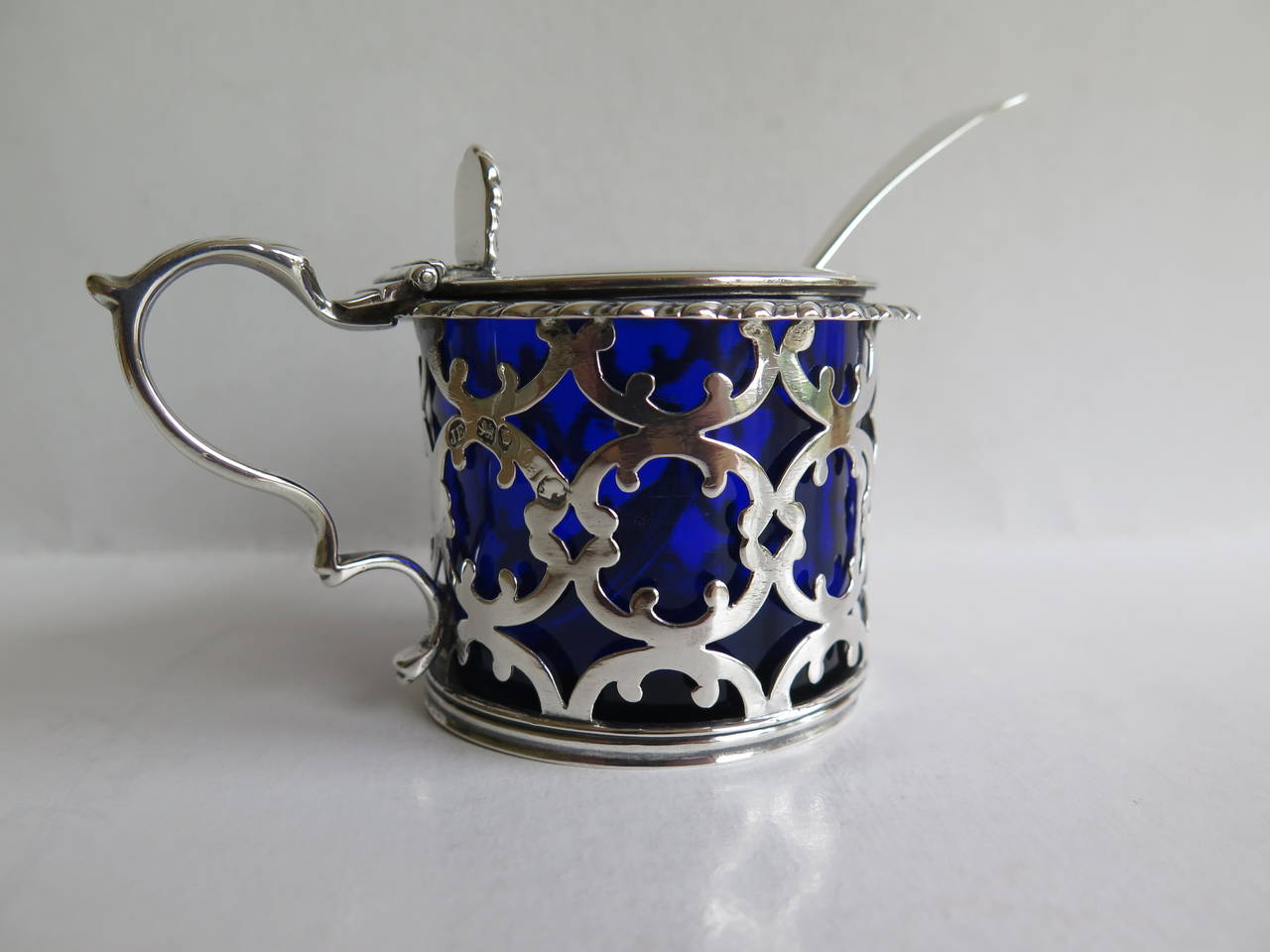 mustard pot with spoon