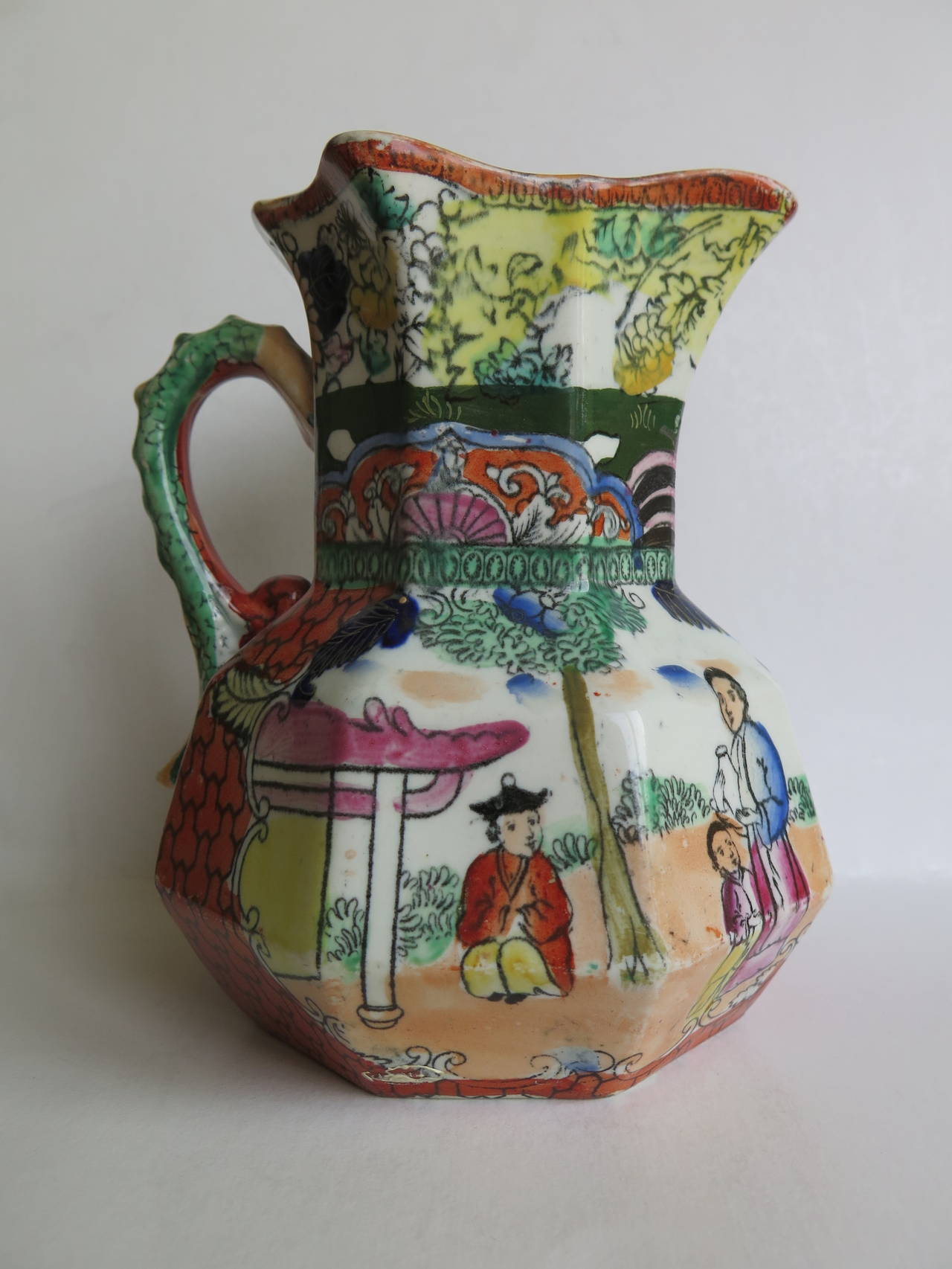 Chinoiserie Mason's Ironstone JUG or Pitcher, 