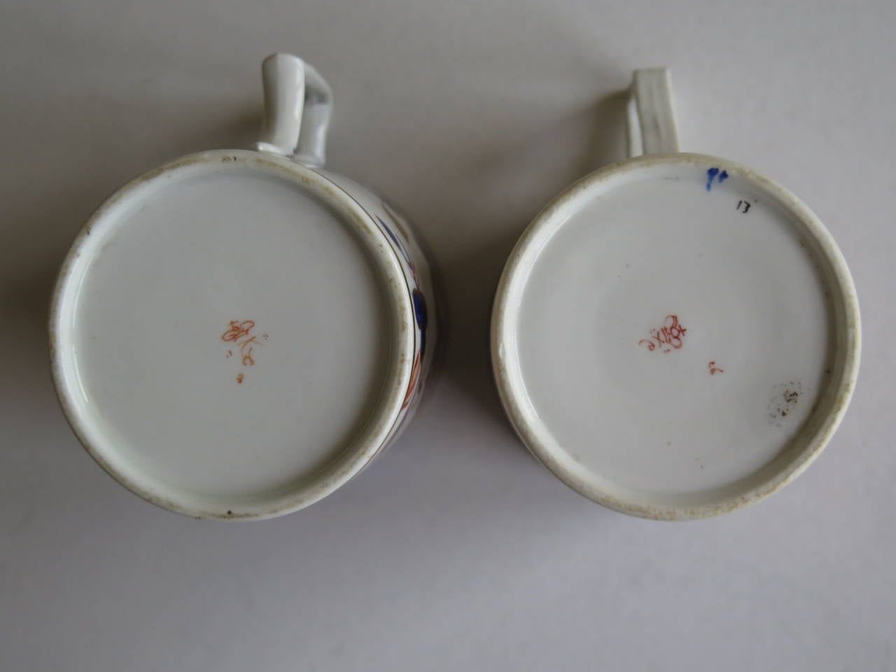 Similar PAIR George 111 Derby Porcelain Coffee Cans Old Japan Pattern, Ca 1810 2