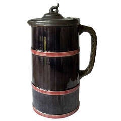 Rare, WEDGWOOD ROSSO ANTICO, Covered Jug circa 1863