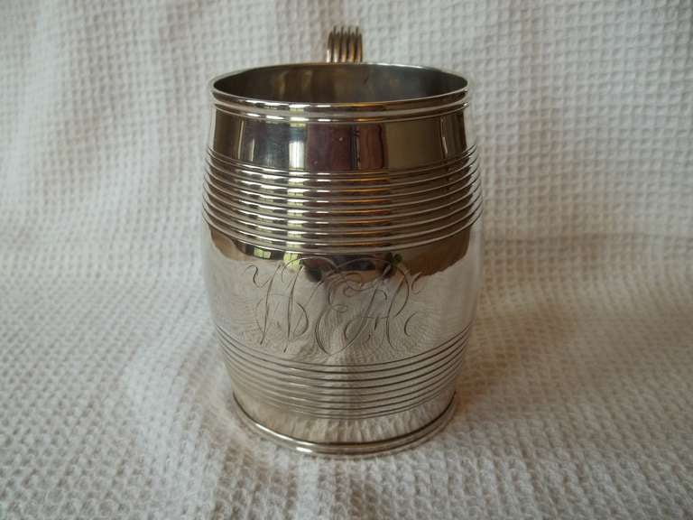 George III Sterling Silver Mug by Peter and William Bateman, London 1805 In Good Condition In Lincoln, Lincolnshire