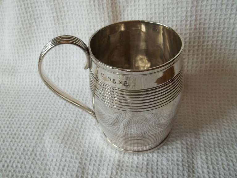 Hand-Crafted George III Sterling Silver Mug by Peter and William Bateman, London 1805