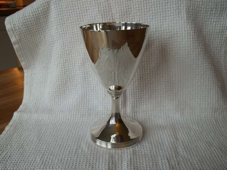 Georgian Sterling Silver Drinking Goblet by Peter and Ann Bateman, London 1792 1