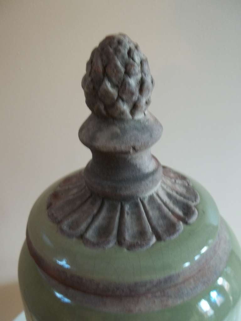19th Century Unusual Stoneware Lidded Jar circa 1820