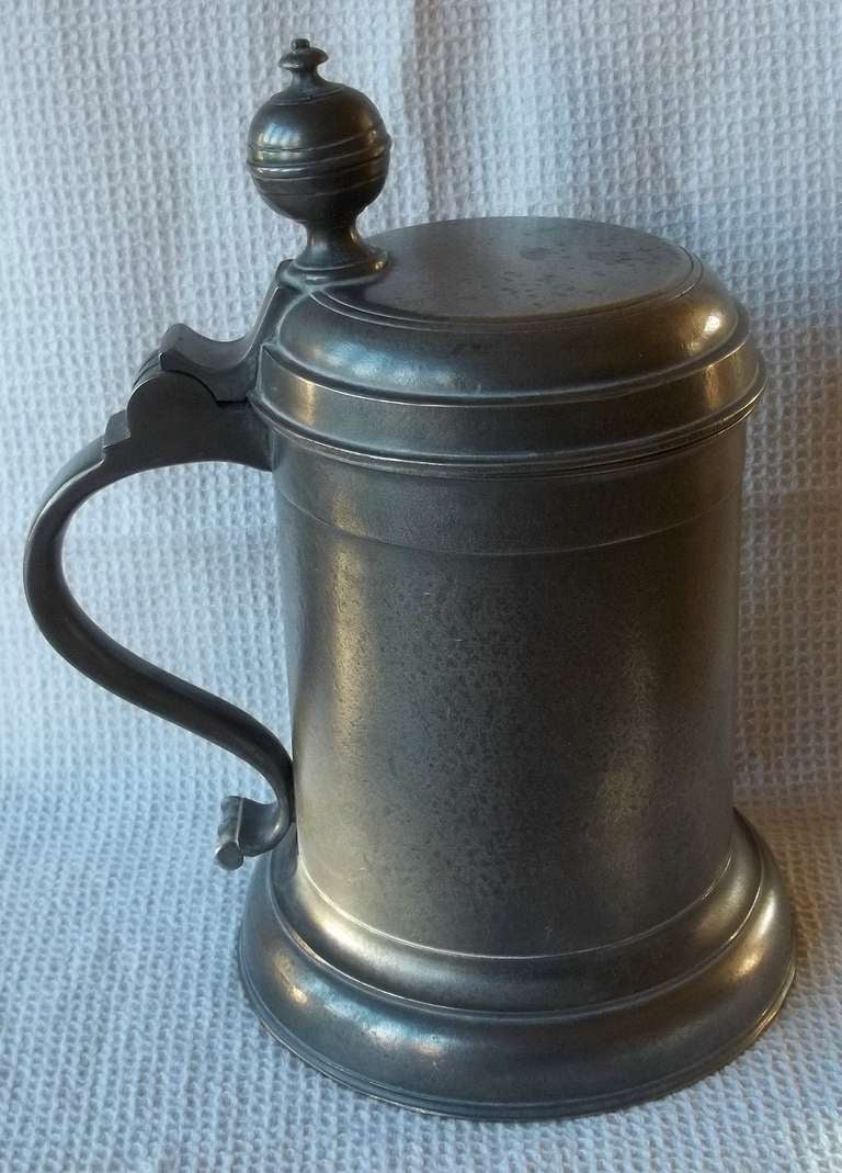 German European,  Pewter TANKARD, High Quality, 18th Century Form