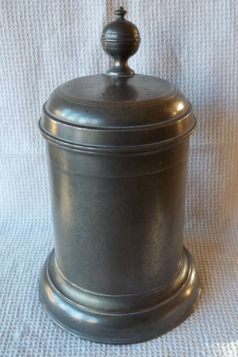 19th Century European,  Pewter TANKARD, High Quality, 18th Century Form