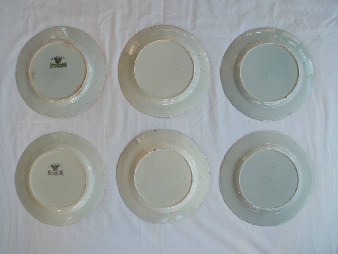 Rare Set, Georgian, MASON'S Ironstone, Harlequin Set Of SIX Plates,  Circa 1815 1