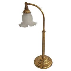 Christopher Wray, English Desk Lamp, adjustable, brass, circa 1960's 4