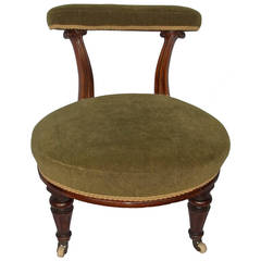William IVth, Nursing Chair, Hand carved, Walnut, English, circa 1830 1