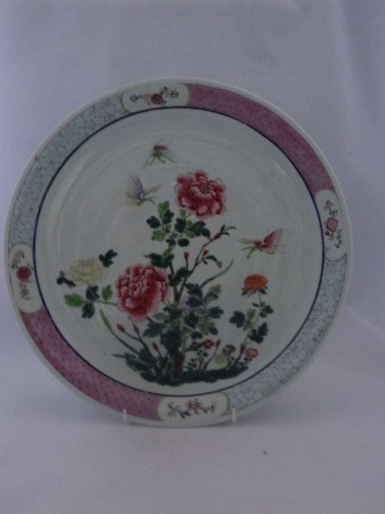 Porcelain Chinese Large Saucer Dish