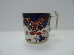 Derby Porcelain  Coffee Can  Imari Pattern  Grecian Handle.