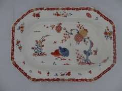 Bow  Porcelain  Kakiemon  Dish  The Two Quails