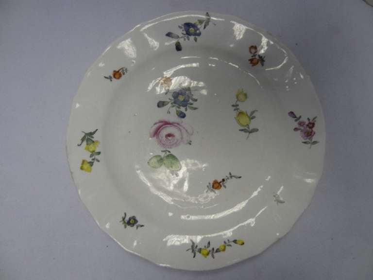 Fuerstenberg Porcelain Floral Plates In Good Condition In Leeds, GB