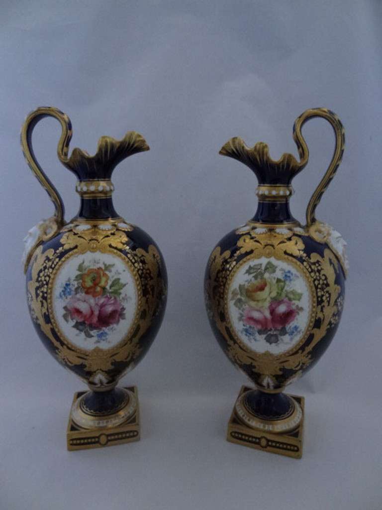 Derby Porcelain Kedleston Ewers
