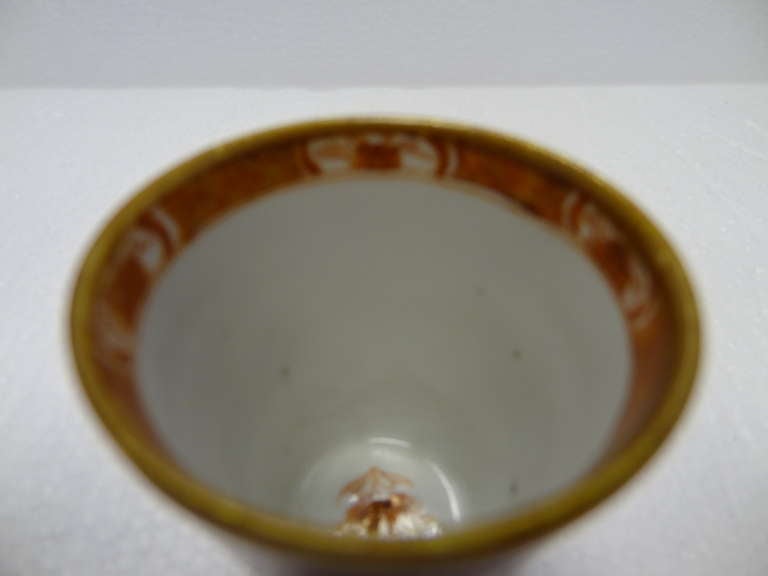 Porcelain Chinese Cafe-au-Lait Beaker Provenance Chatsworth House Attic Sale For Sale 1